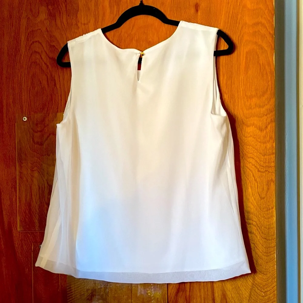 Calvin Klein Women’s Pleated Sleeveless Blouse - Picture 10 of 10